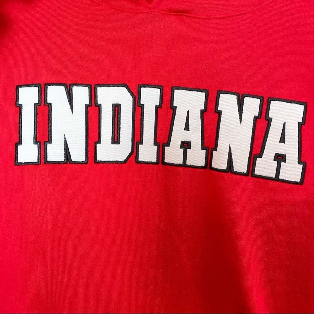 Indiana Hoodie Sweatshirt Mens Size XL Unisex Red Pullover IU Top - Picture 3 of 10